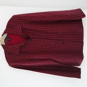 Silkland Houndstooth Red Jacket